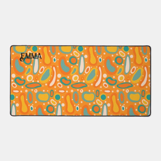 楕円カラフル デスクマット (正面)