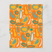 楕円カラフル ポストカード (正面)