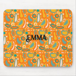 楕円カラフル マウスパッド