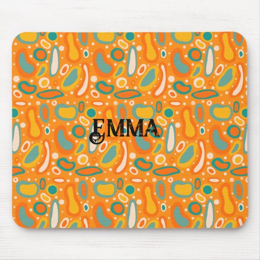 楕円カラフル マウスパッド (正面)