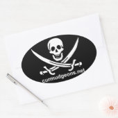 楕円カーマドンスティッカー 楕円形シール (封筒)