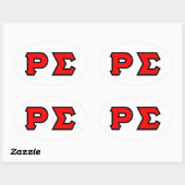 楕円シール 楕円形シール (シート)