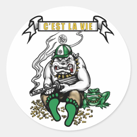 楕円ステッカー ラウンドシール (正面)