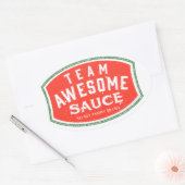 楕円ステッカー、光沢 楕円形シール (封筒)