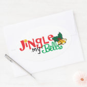 楕円ステッカー、光沢 楕円形シール (封筒)