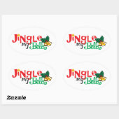 楕円ステッカー、光沢 楕円形シール (シート)