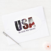 楕円ステッカー、光沢、4.5 x 2.7インチ（4枚） 楕円形シール (封筒)