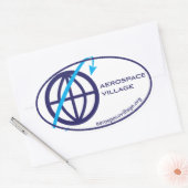 楕円ステッカー 楕円形シール (封筒)