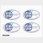 楕円ステッカー 楕円形シール (シート)