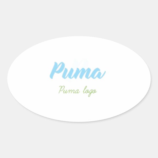 楕円ステッカー 楕円形シール (正面)