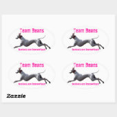 楕円デカールチームBeans 楕円形シール (シート)