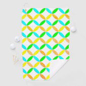 楕円パターン抽象芸術アート ゴルフタオル (インサイチュ)