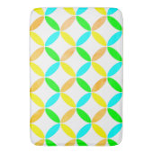 楕円パターン抽象芸術アート バスマット (正面縦)