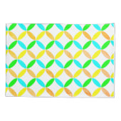 楕円パターン抽象芸術アート 枕カバー (裏面)