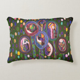 楕円パターン アクセントクッション