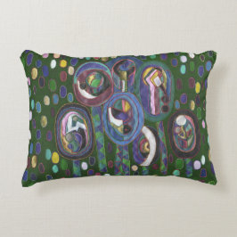 楕円パターン アクセントクッション