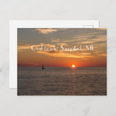 楕円ビーチ ポストカード (正面/裏面)