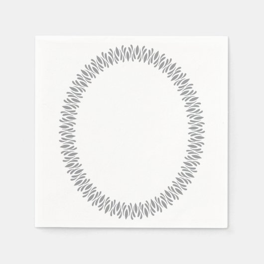 楕円フレームナプキン スタンダードカクテルナプキン (正面)