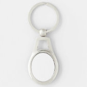 楕円メタルキーチェーン キーホルダー (正面)