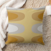 楕円モダン金ゴールドと灰色銀抽象芸術 クッション (ブランケット)