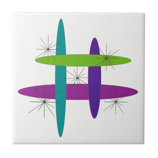 楕円モダン タイル (正面)