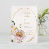 楕円リーススペインの結婚式招待状 招待状 (スタンド正面)