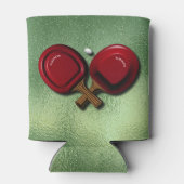 楕円形おもしろいボール付き卓球卓球パドル 缶クーラー (裏面)