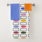 楕円形と長方形 – 小さな花園バスT バスタオルセット (インサイチュ)