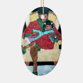 楕円形のオーナメント#23 セラミックオーナメント (右)