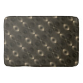 楕円形のシルキー反復'無限シンボル'、セピア バスマット (正面)