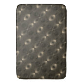 楕円形のシルキー反復'無限シンボル'、セピア バスマット (正面縦)