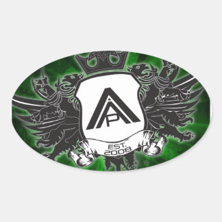 楕円形のステッカー 楕円形シール