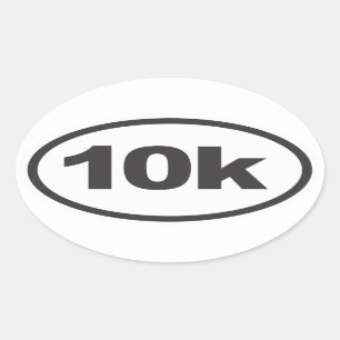 楕円形のデカールを走る10K 楕円形シール
