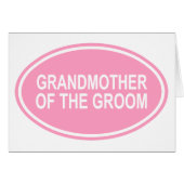 楕円形のピンクを結婚している新郎の祖母 (正面横)