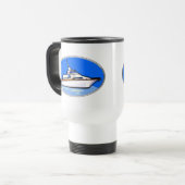 楕円形のヨット トラベルマグ (正面左)