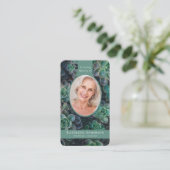 楕円形の写真多汁記念碑祈りの言葉カード コーリングカード (スタンド正面)