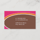 楕円形の名刺 名刺 (裏面)