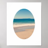楕円形の枠の縦位置の写真 8"x 10" ポスター (正面)