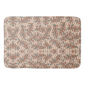 楕円形の植物性フローラ抽象芸術バスマット バスマット (正面)