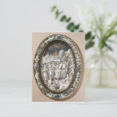 楕円形の皿 ポストカード (スタンド正面)