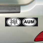楕円形の禅の自動車のステッカー バンパーステッカー (車上)