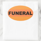 楕円形の葬儀シール 楕円形シール (バッグ)