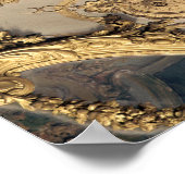 楕円形の装飾パネルサロン ポスター (角)