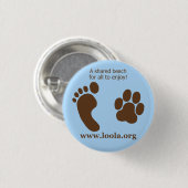 楕円形のLOOLAorgの金属ボタン 缶バッジ (正面&裏面)