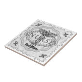 楕円形シルバーカドゥセウスナース タイル (側面)