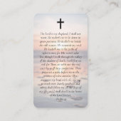 楕円形フォト海メモリアル祈りの言葉カード コーリングカード (裏面)