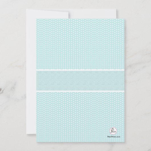 楕円形フレーム-青い宗教招待状の十字 招待状 (裏面)