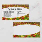 楕円形 – チューリップ海 名刺 (正面/裏面)