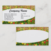 楕円形 – チューリップ海II 名刺 (正面/裏面)