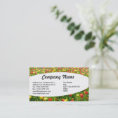 楕円形 – チューリップ海II 名刺 (スタンド正面)